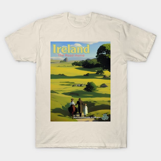 Original Retro Style Ireland Tourism Poster 8 T-Shirt by Ireland